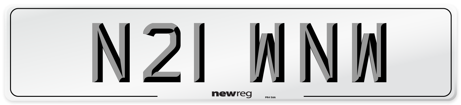 N21 WNW Number Plate from New Reg